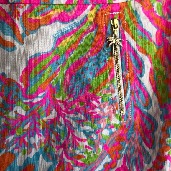 NWT Lilly Pulitzer Bright-Print Palm Skirt, 0 - Picture 5 of 5